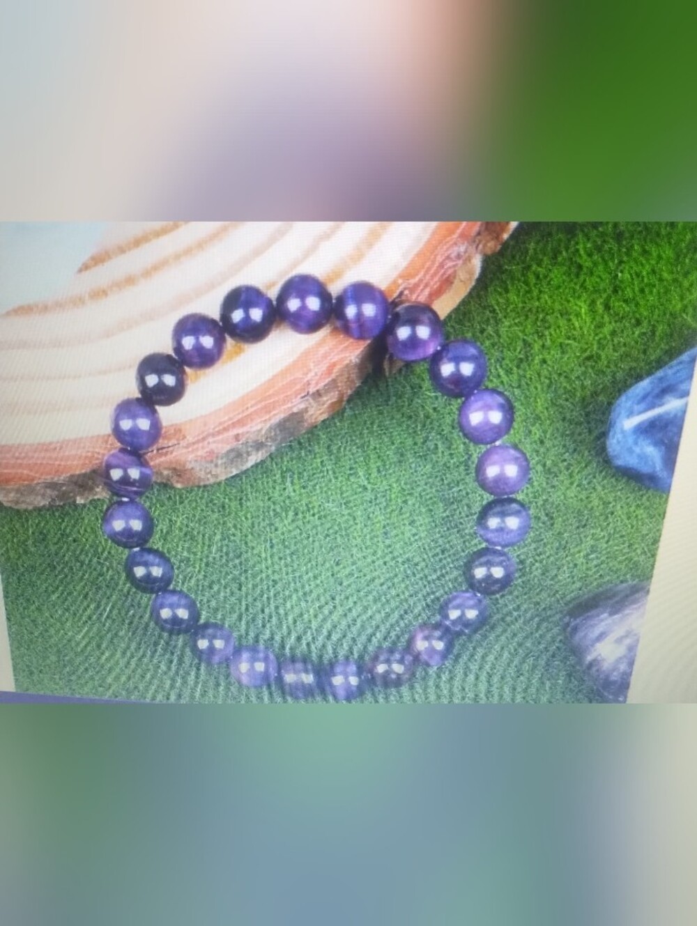 Elegant Purple Beaded Bracelet - Classic Women's Jewelry